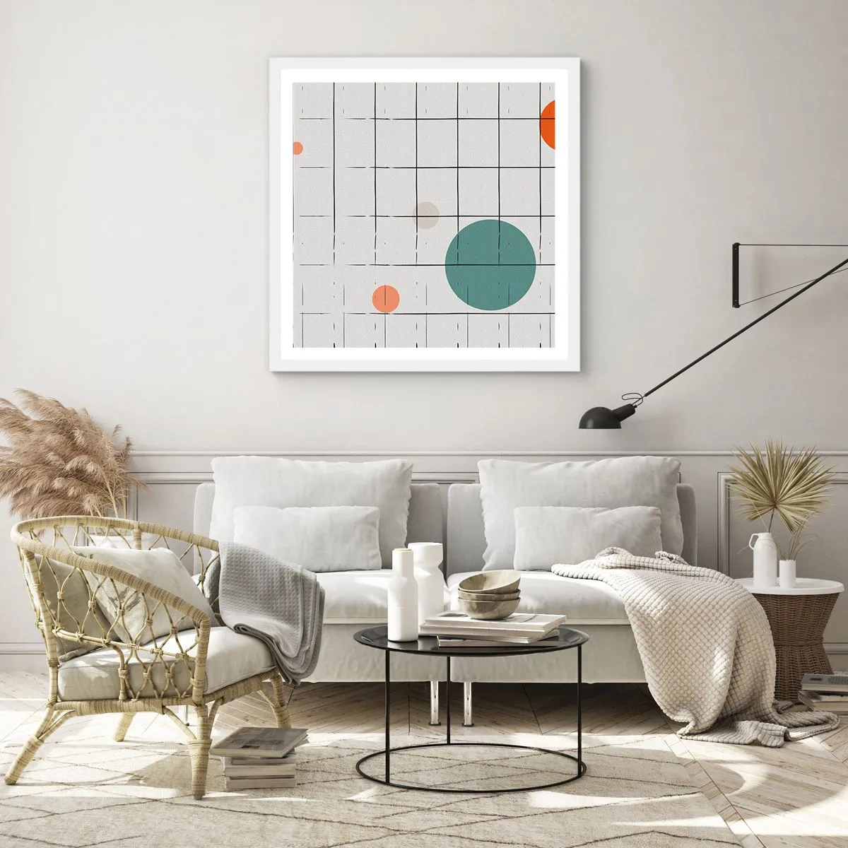 Poszter fekete keretben - Csapdába esve. Mi vagy ők? - 60x60 cm