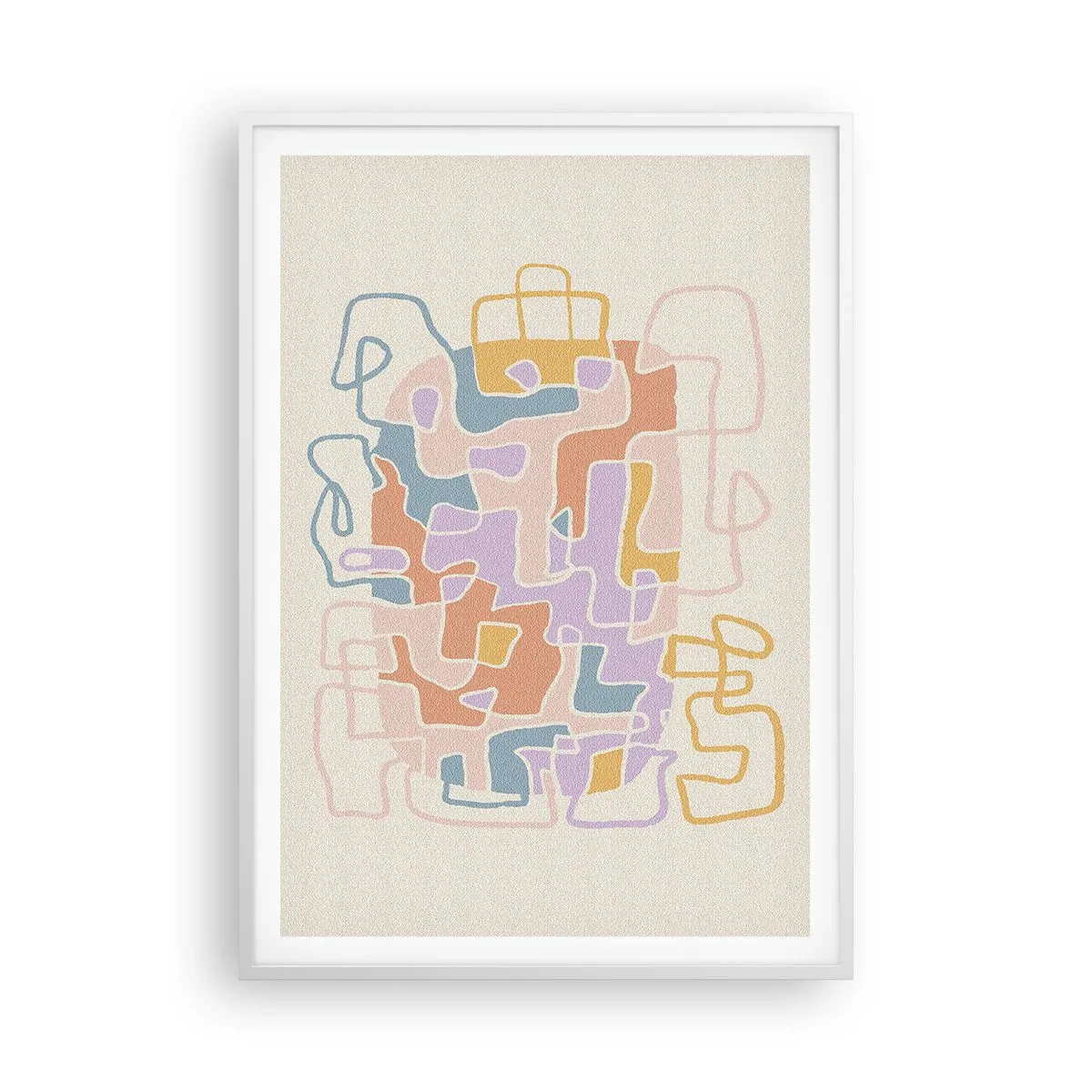 Poszter fekete keretben - Labirintus - egy örömteli kaland - 70x100 cm