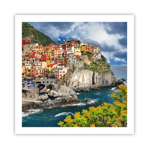 Poszter - Egy csoport a sziklákra simulva - 60x60 cm