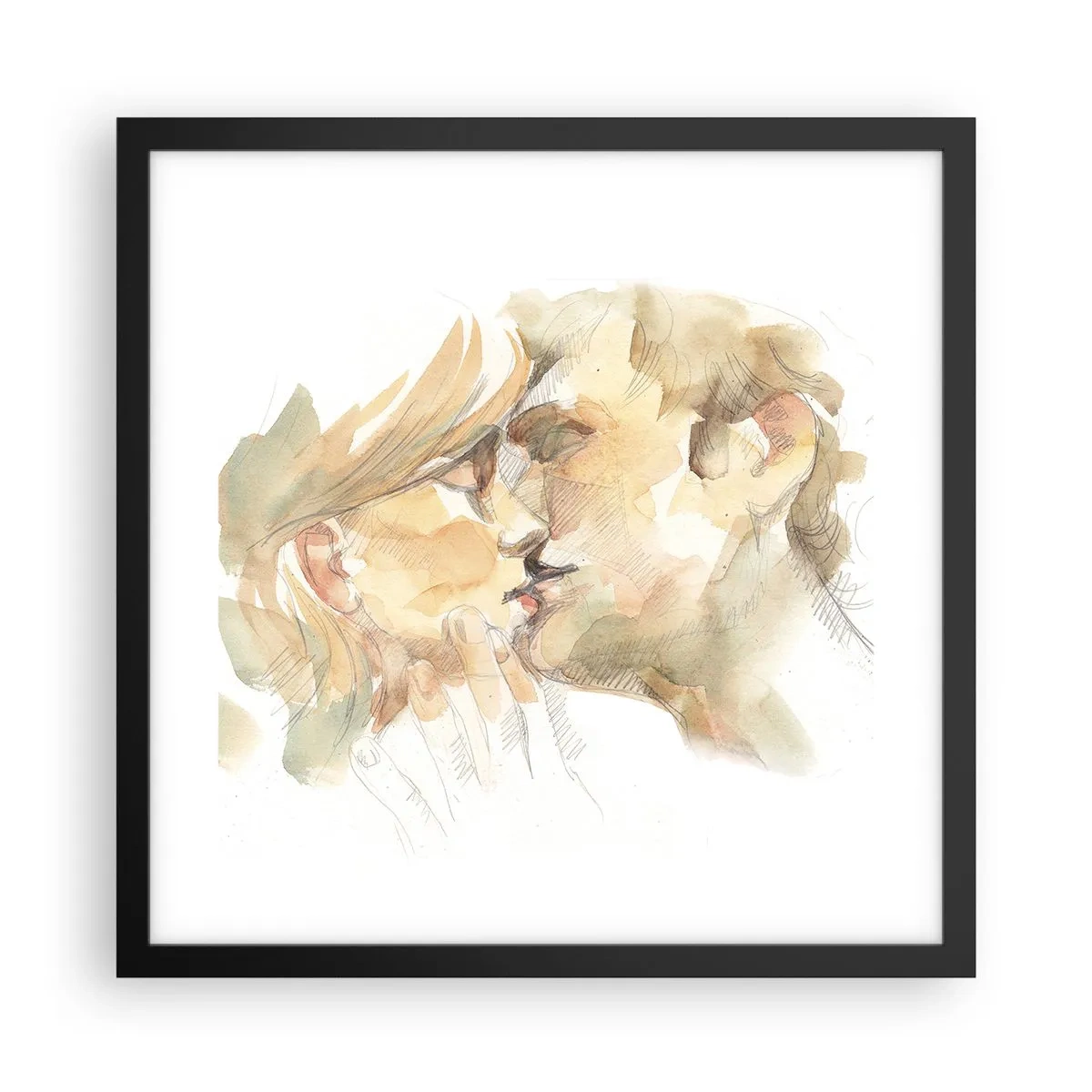 Poszter fehér keretben - Meglelt másik fél? - 40x40 cm