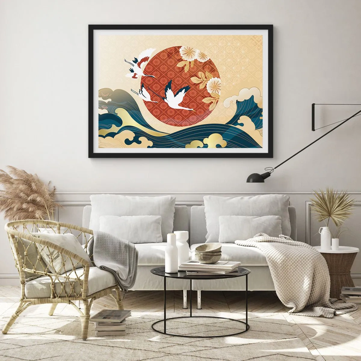 Poszter fehér keretben - Japán mese - 70x50 cm
