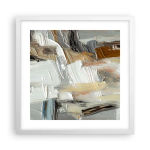 Poszter fekete keretben - Színes rétegződés - 40x40 cm