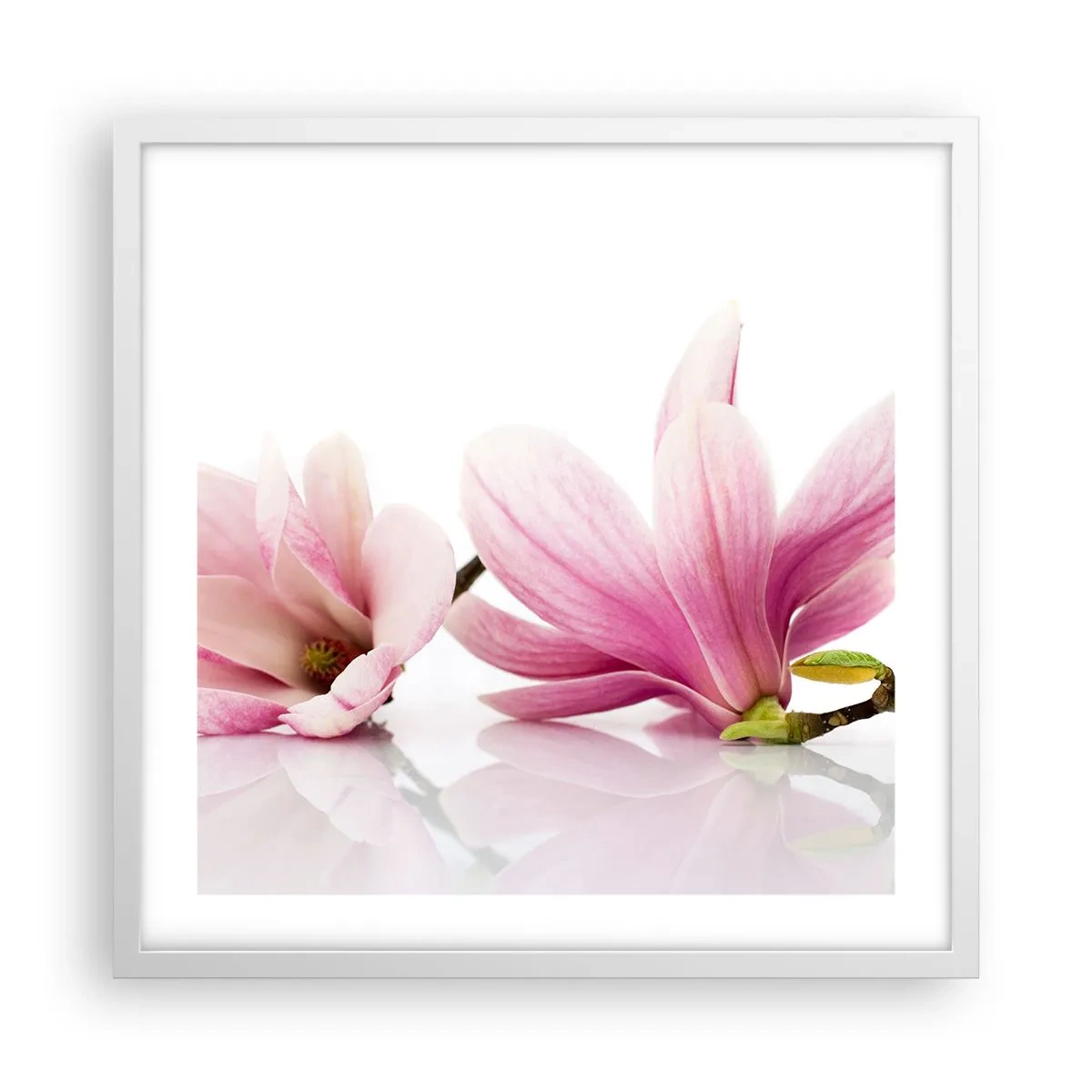 Poszter fekete keretben - Gyengéd, mint a tavaszi szellő - 50x50 cm