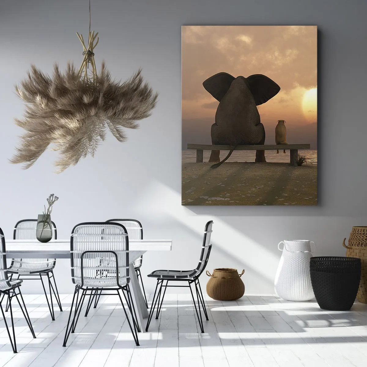 Vászonkép - Jó együtt hallgatni - 45x80 cm