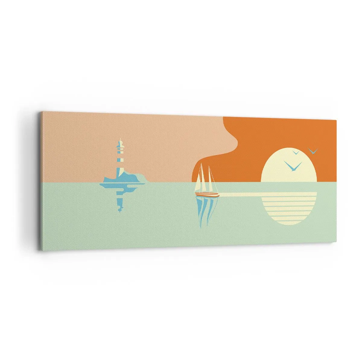 Vászonkép - Tökéletes tengeri tájkép - 100x40 cm