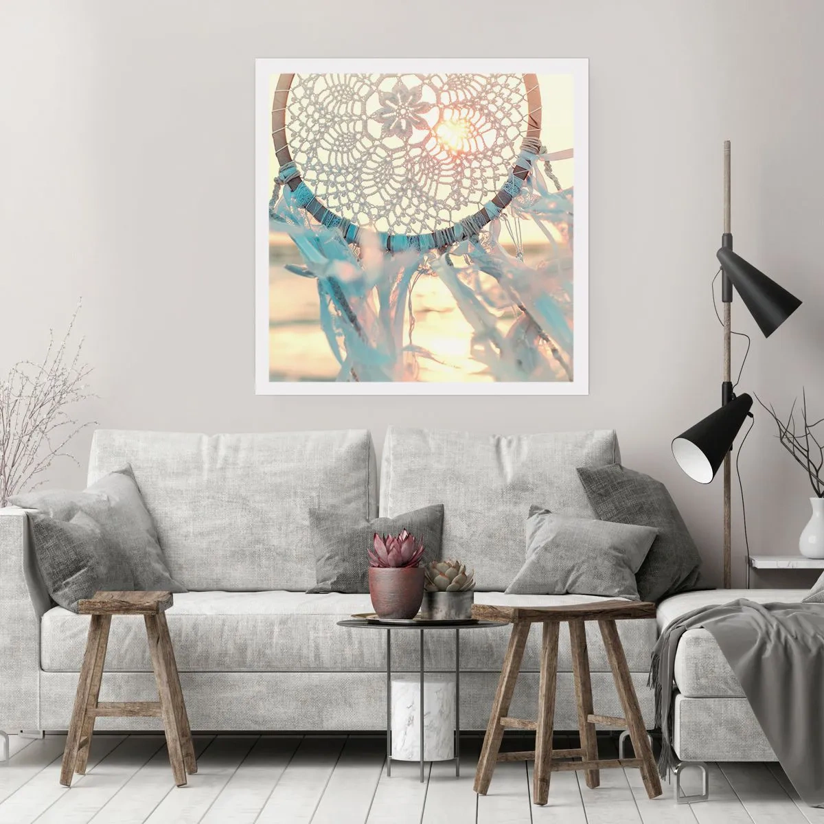 Poszter - Csipkés totem - 60x60 cm