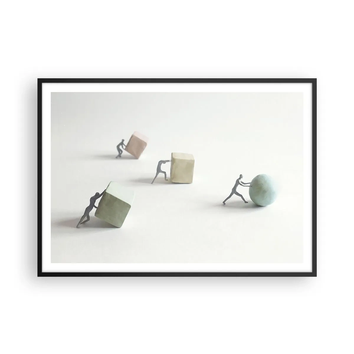 Poszter fehér keretben - Maga az élet - 100x70 cm