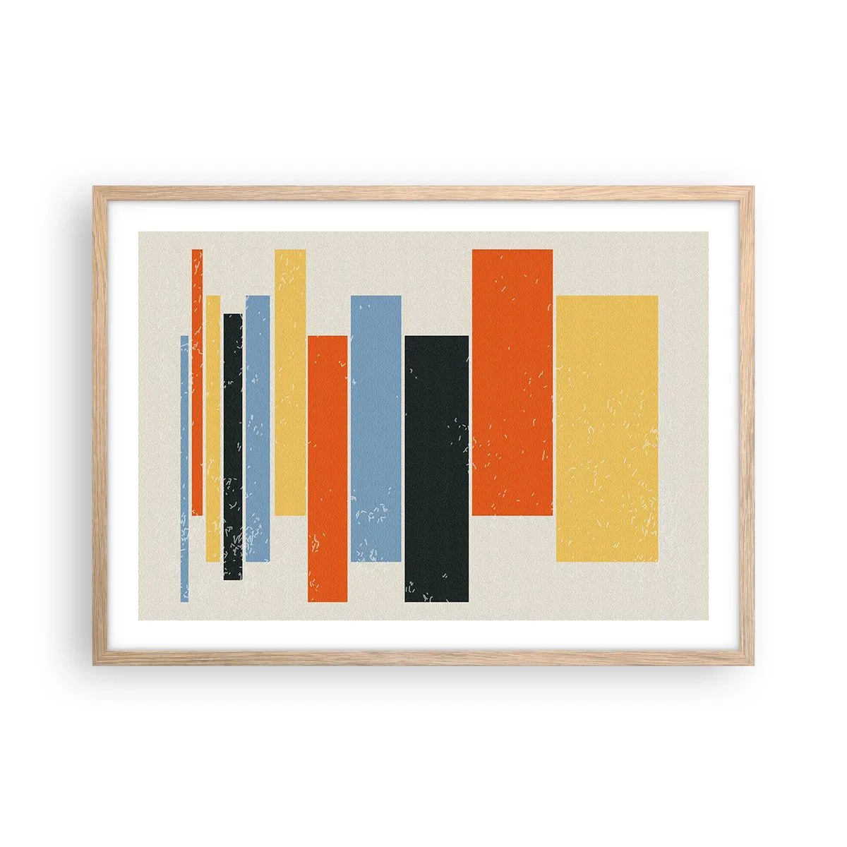 Poszter világos tölgy keretben - Zenei felvétel - 70x50 cm