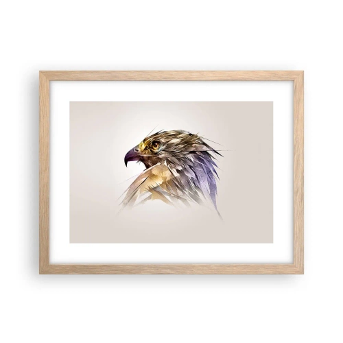 Poszter világos tölgy keretben - Egy harcos portréja - 40x30 cm