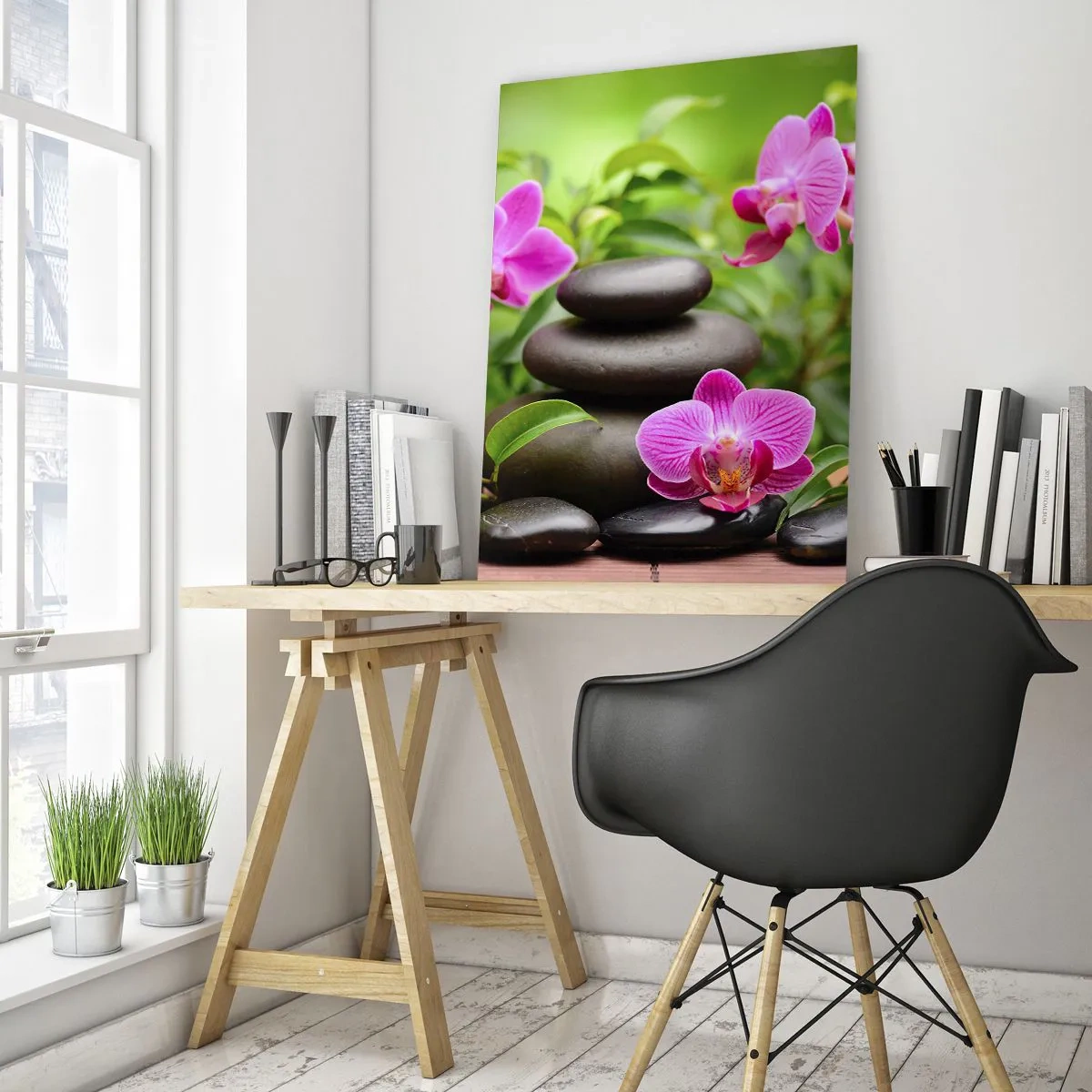 Üveg kép - A béke piramisa - 70x100 cm