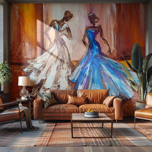 Fotótapéta Standard Eco - Hálás páros - Nő, Esküvői ruha, Divat - 350x256 cm