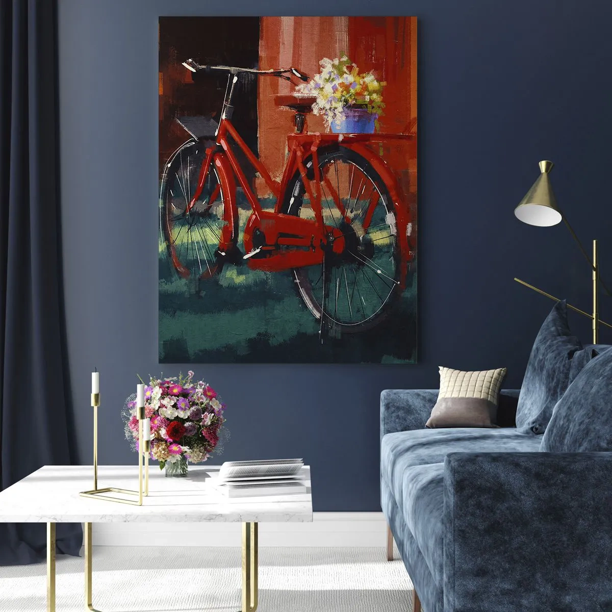 Üveg kép - I want to ride my bicycle - 50x70 cm