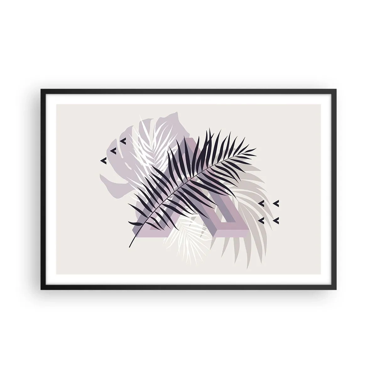 Poszter fehér keretben - Az árnyék árnyéka - 91x61 cm