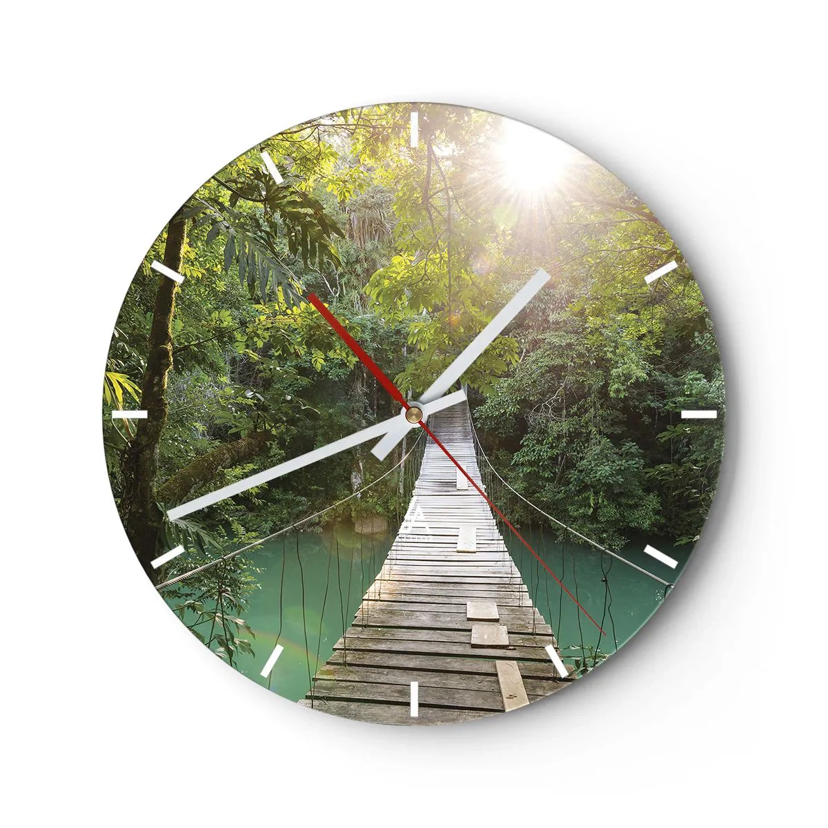 Falióra, Óra - Az azúrkék vízen át az azúrkék erdőbe - 40x40 cm