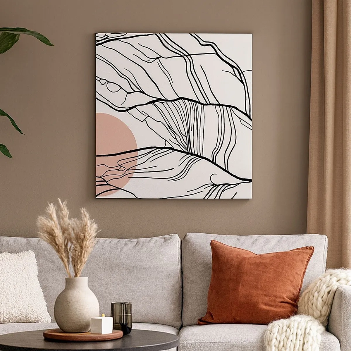 Vászonkép - Gallyak hálójában - 30x30 cm