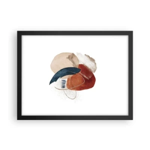Poszter fehér keretben - Ovális kompozíció - 40x30 cm