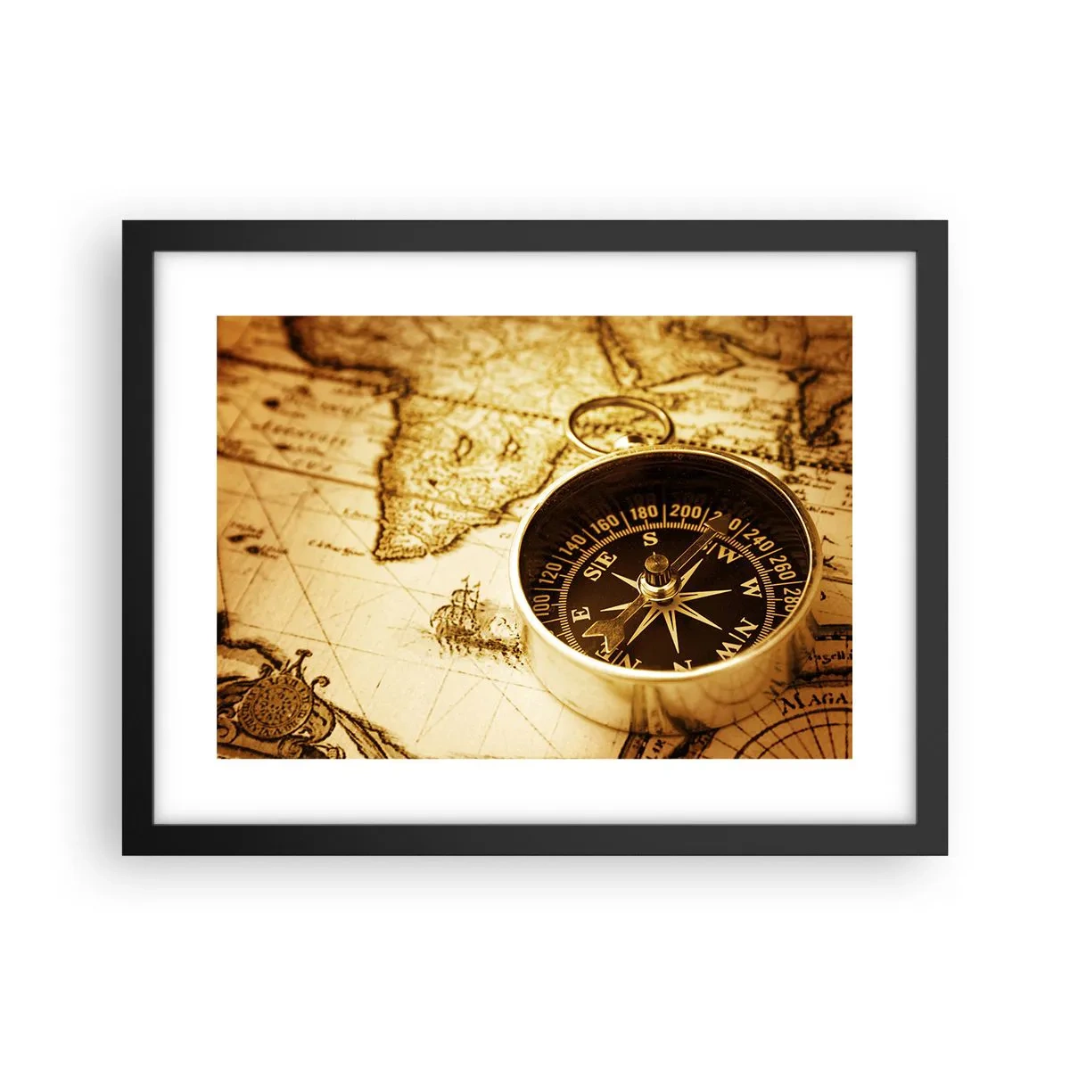 Poszter fehér keretben - Keletre, vagy nyugatra? - 40x30 cm