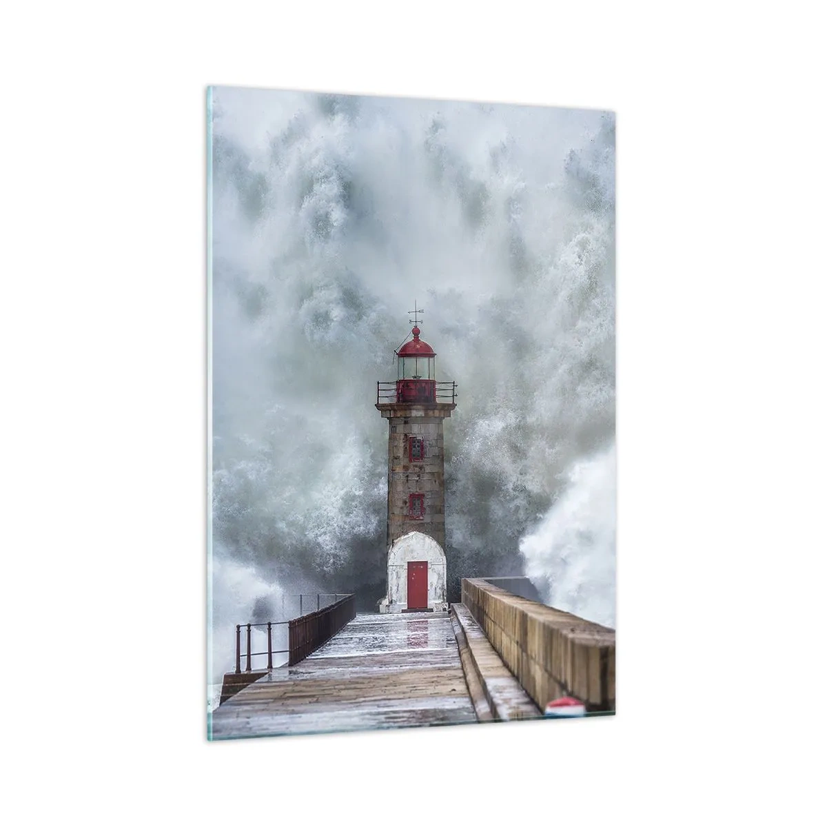 Üveg kép - A vizek ordítása, a vihar zaja - 50x70 cm