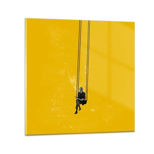 Üveg kép - Egy nap, mint a többi - 70x70 cm