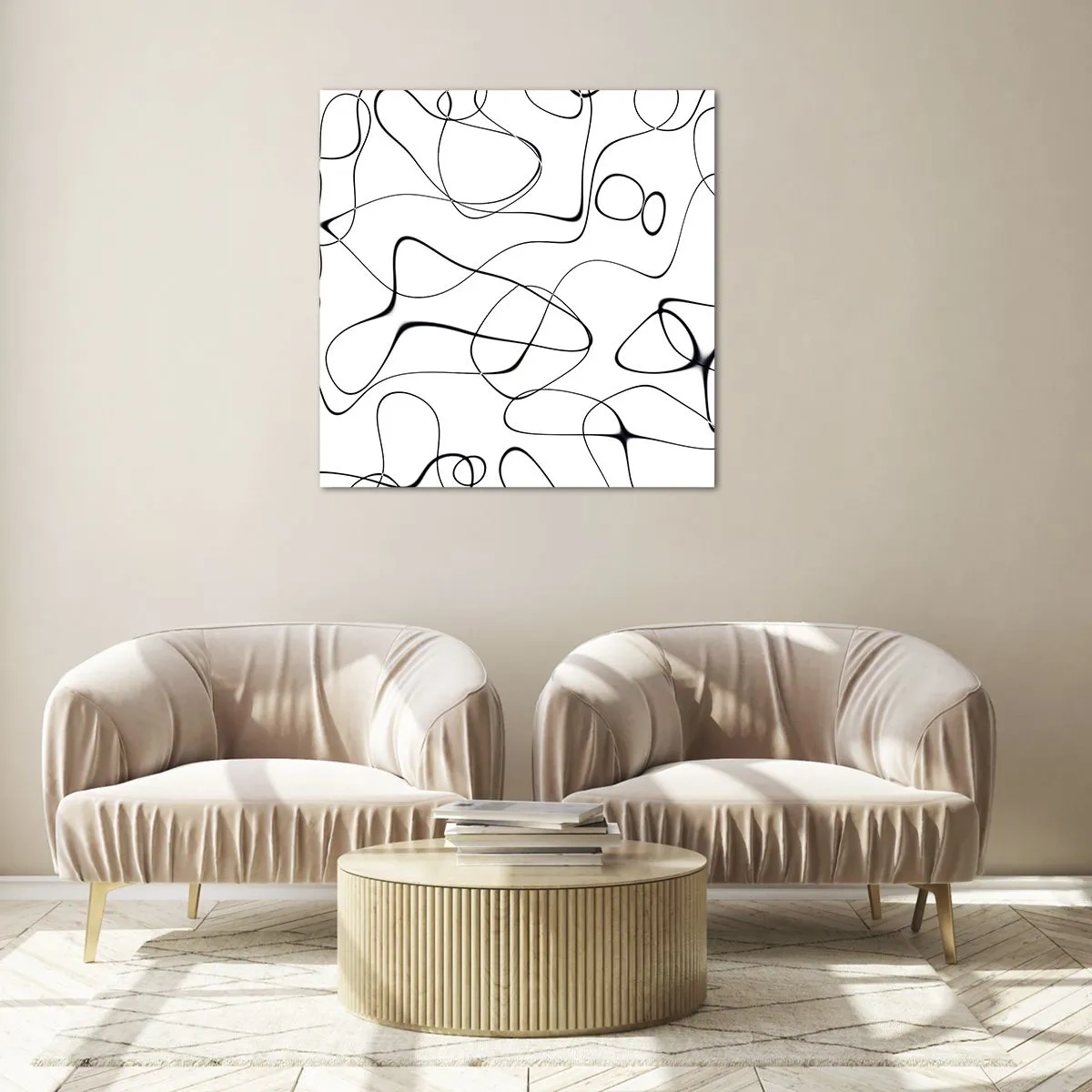 Üveg kép - Életutak, sorsok - 50x50 cm