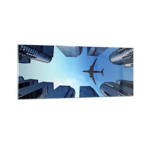 Üveg kép - Kilátás az üveg szurdokból - 100x40 cm