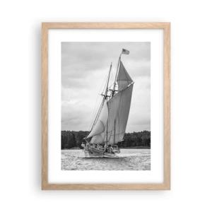 Poszter világos tölgy keretben - A szél testvérei - 30x40 cm