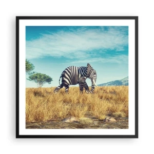 Poszter fehér keretben - A szürke már nem menő - 60x60 cm