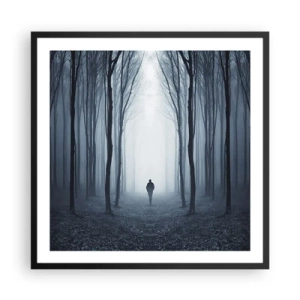 Poszter fehér keretben - És minden egyszerű és világos - 60x60 cm