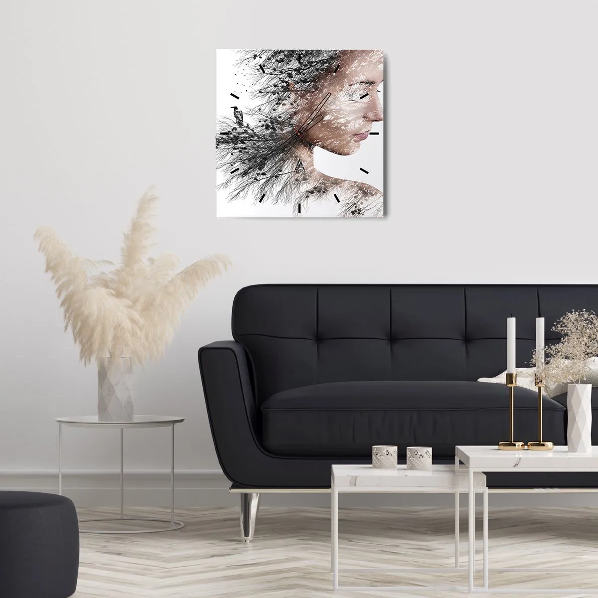 Falióra, Óra - Az erdő szelleme - 30x30 cm