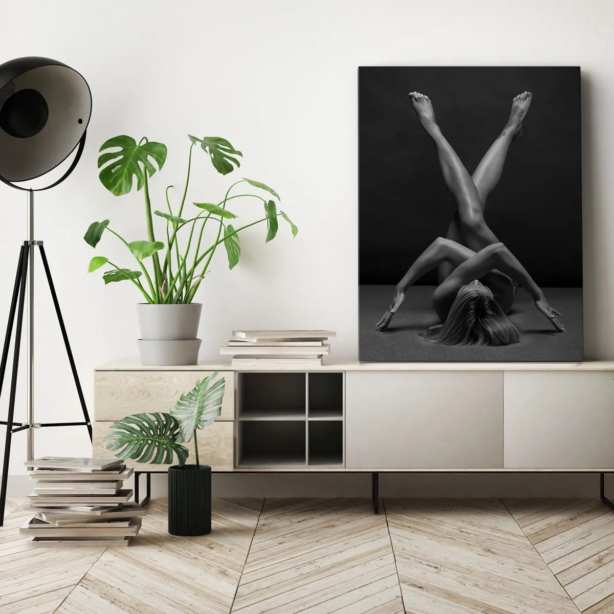 Vászonkép - A meztelenség geometriája - 45x80 cm