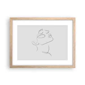 Poszter világos tölgy keretben - Az álmok fordulatai - 40x30 cm