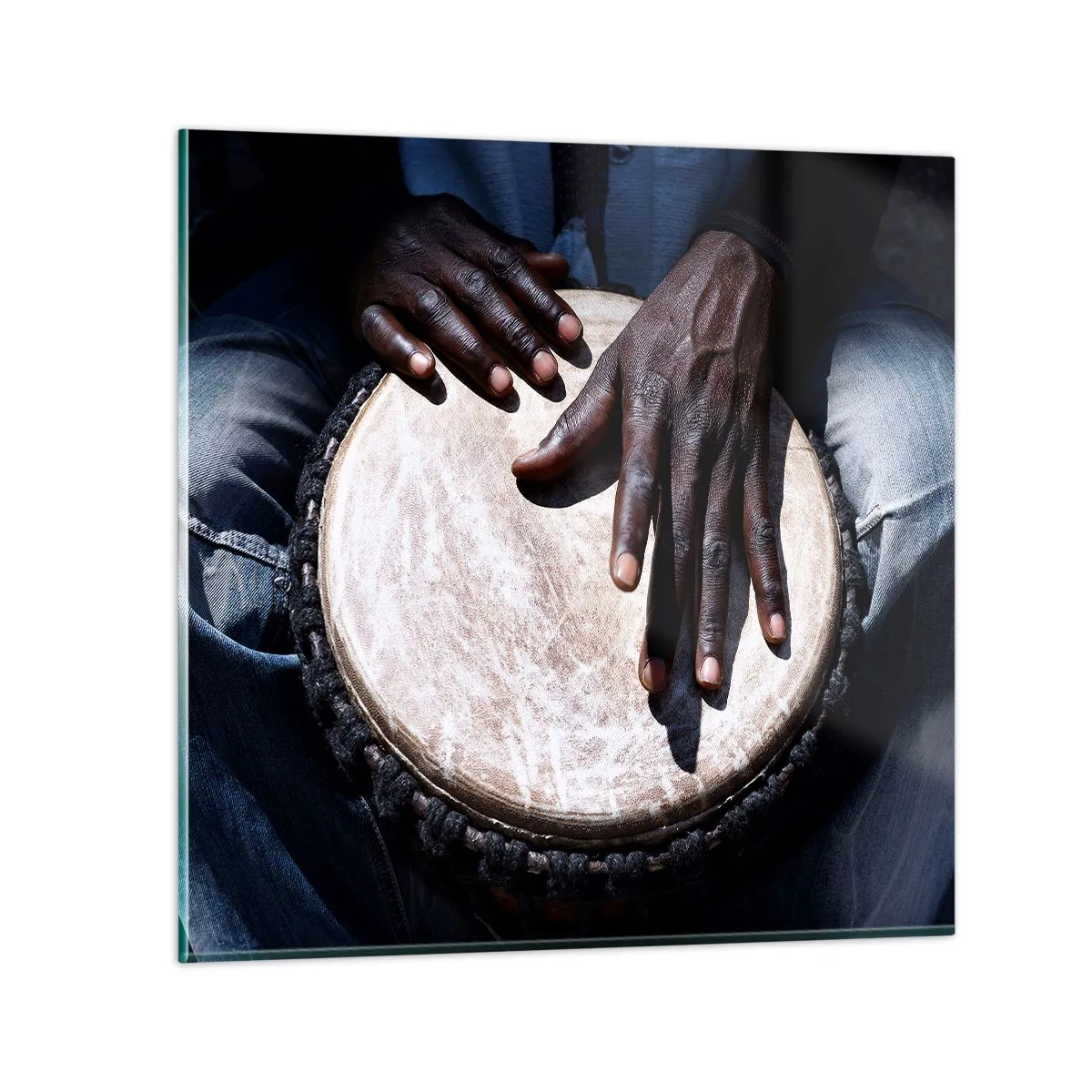 Üveg kép - Élj a saját ritmusodban - 50x50 cm