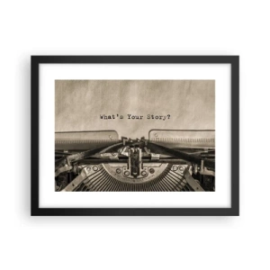 Poszter fehér keretben - Meséld el - 40x30 cm