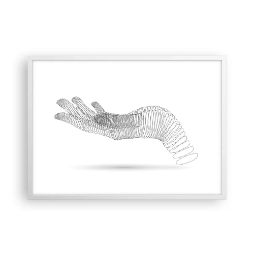 Poszter fekete keretben - Rugalmas kéz - 70x50 cm
