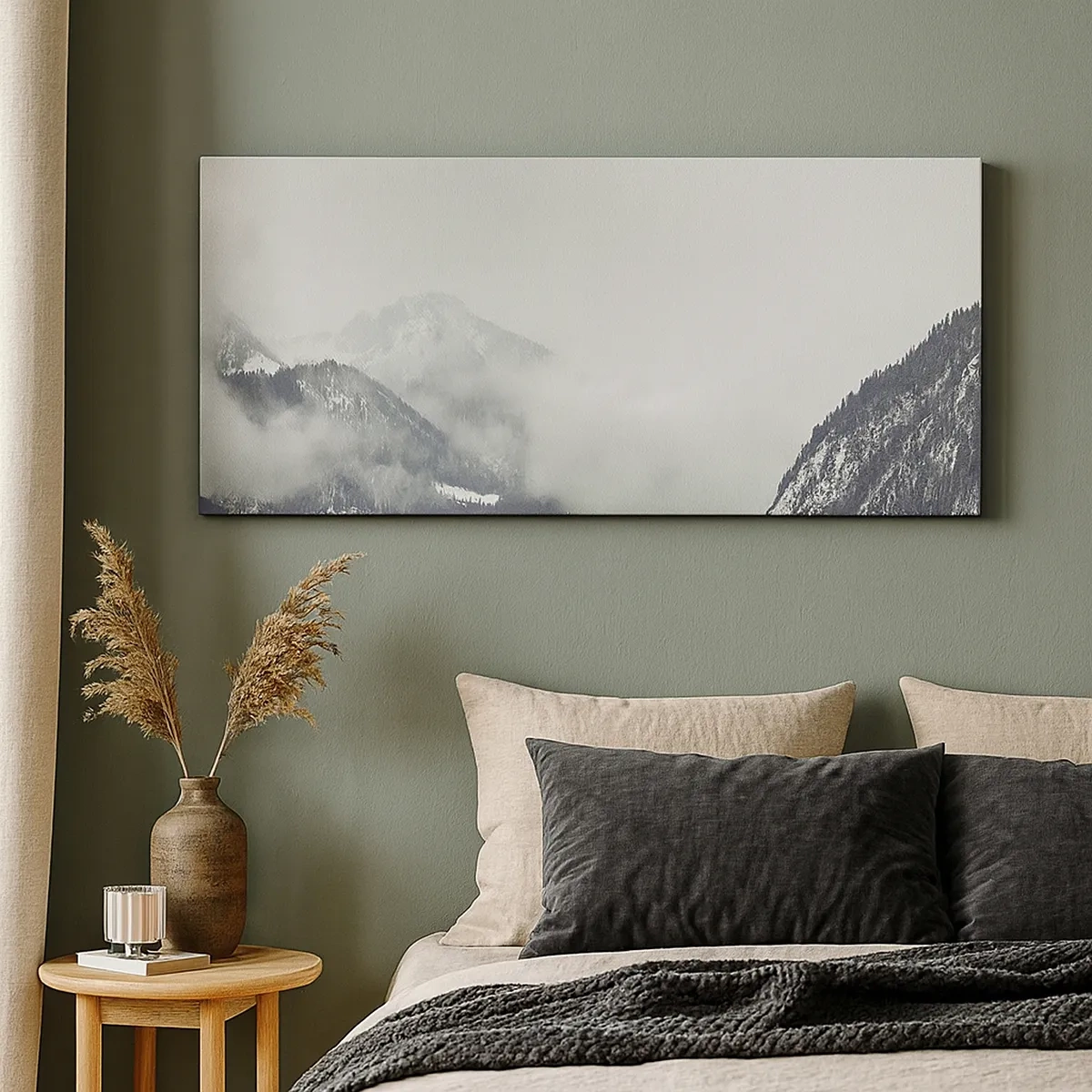 Vászonkép - Ködös völgy - 30x30 cm