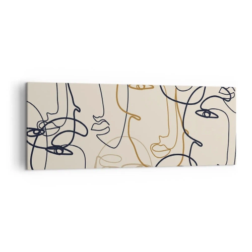 Vászonkép - Többszörös portré - 140x50 cm