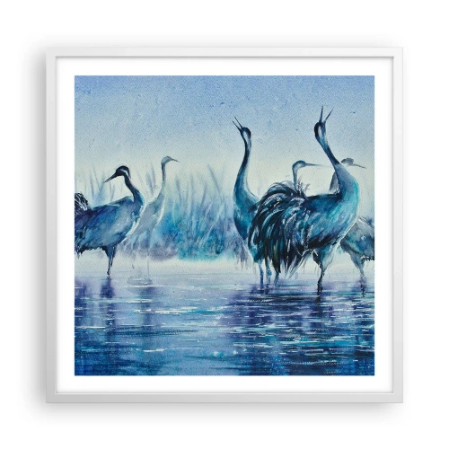 Poszter fekete keretben - Reggeli találkozás - 60x60 cm