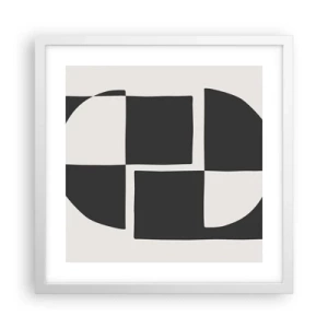 Poszter fekete keretben - Antitézis – szintézis - 40x40 cm
