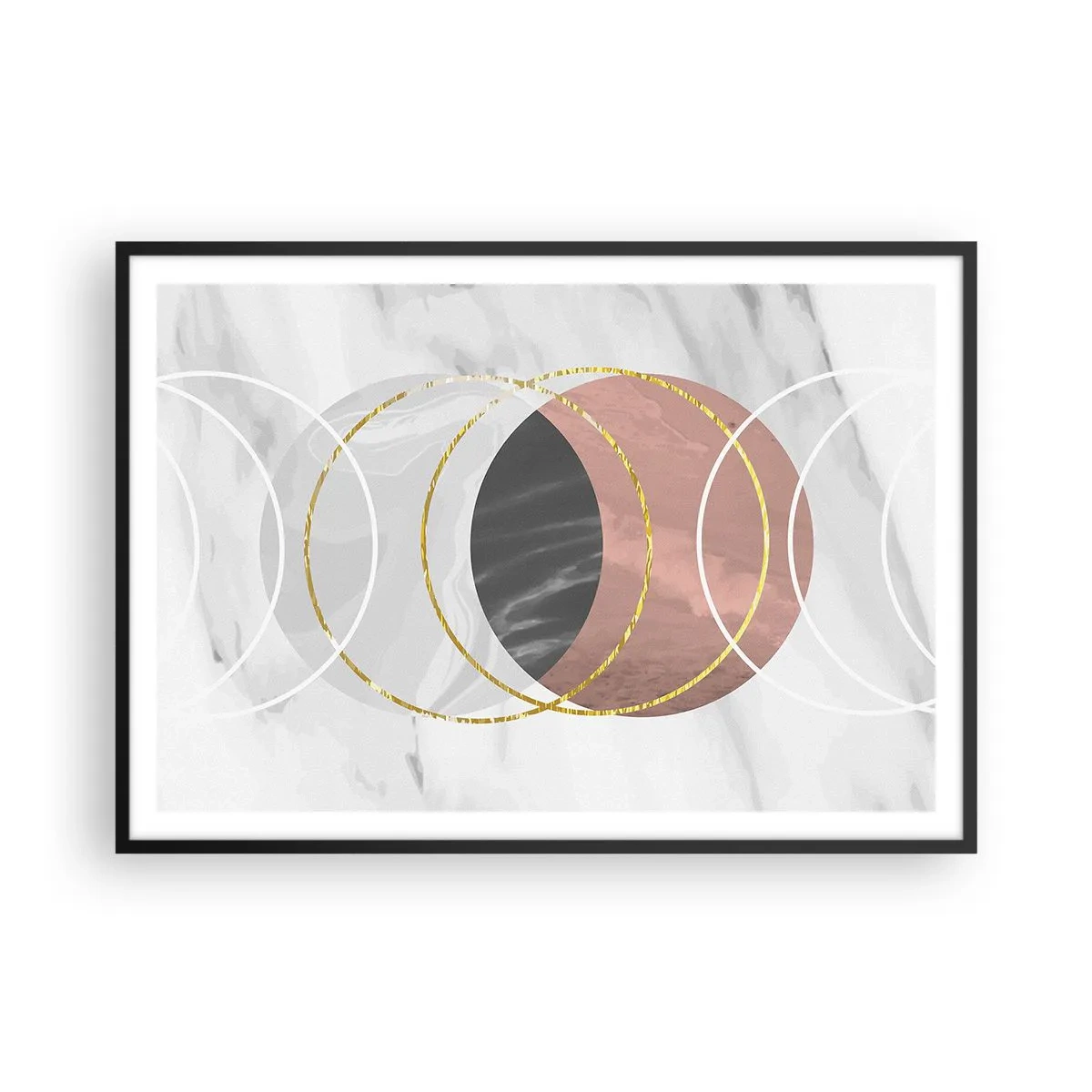 Poszter fehér keretben - A szférák zenéje - 100x70 cm