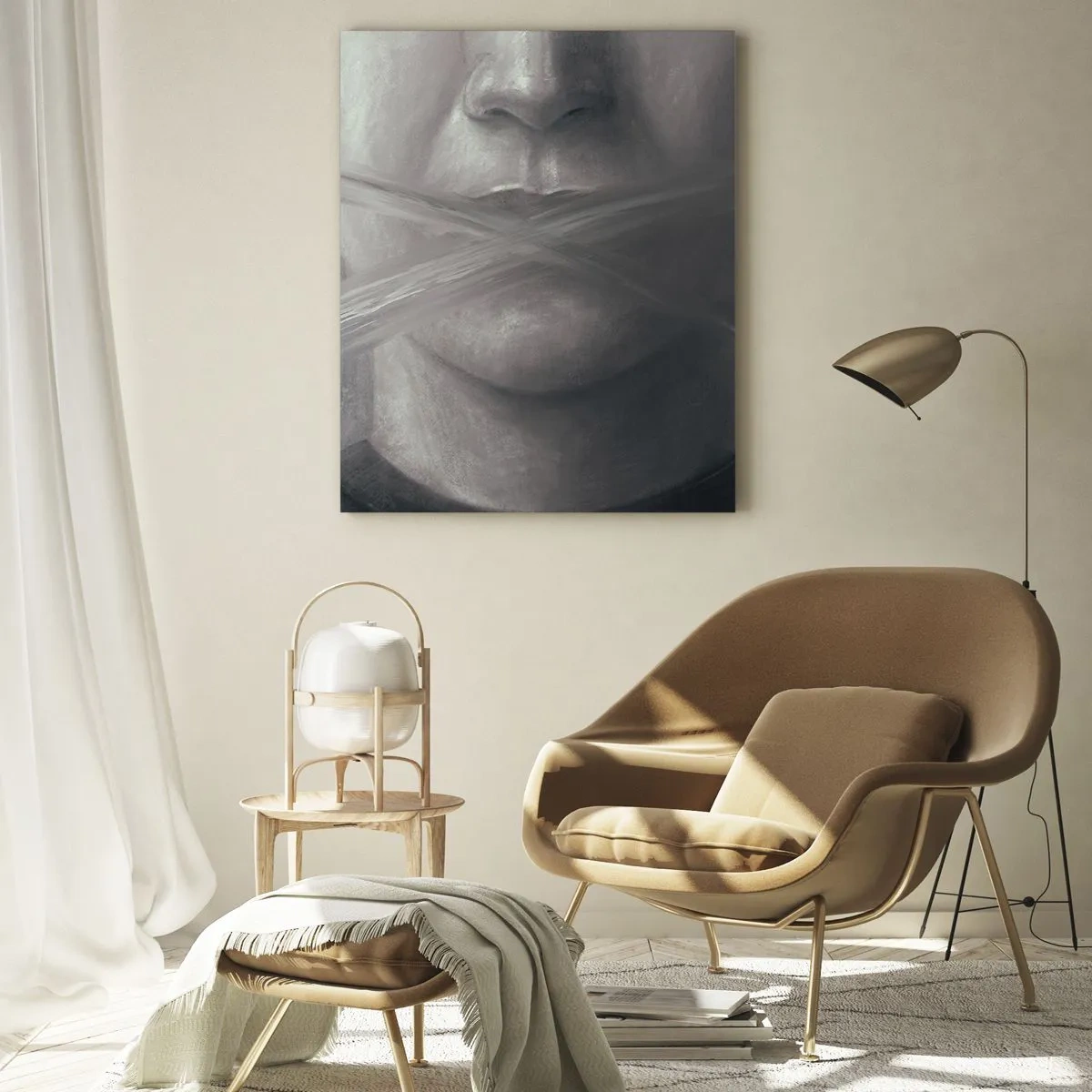 Üveg kép - Szó nélkül - 50x70 cm