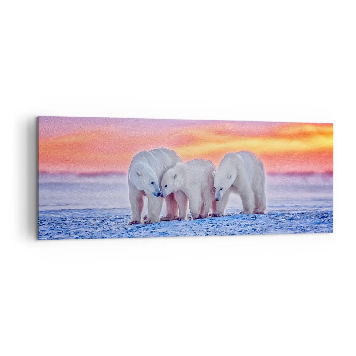 Vászonkép - Elég a családi meleg - 140x50 cm