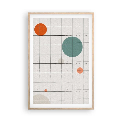 Poszter világos tölgy keretben - Csapdába esve. Mi vagy ők? - 61x91 cm