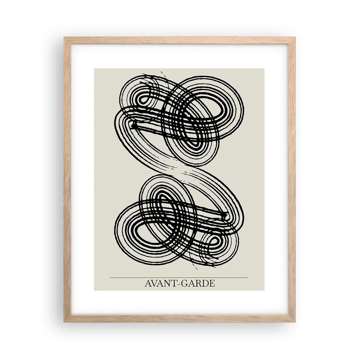 Poszter világos tölgy keretben - Spontán jött ki - 40x50 cm