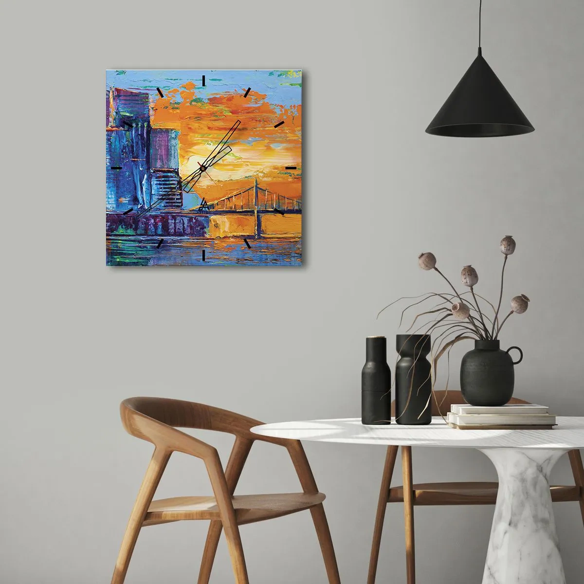 Falióra, Óra - Kultúra és természet - 30x30 cm