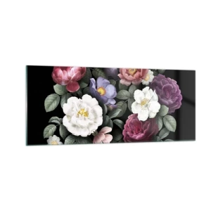 Üveg kép - Az angol kertből - 100x40 cm