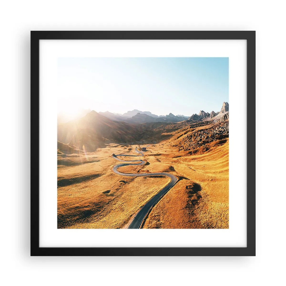 Poszter fehér keretben - Egy arany völgyben - 40x40 cm