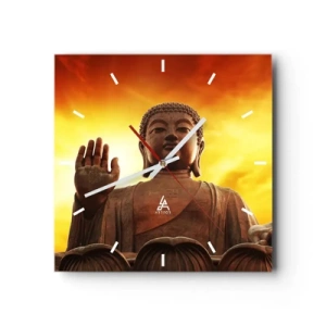 Falióra, Óra - A világ békéje - 40x40 cm