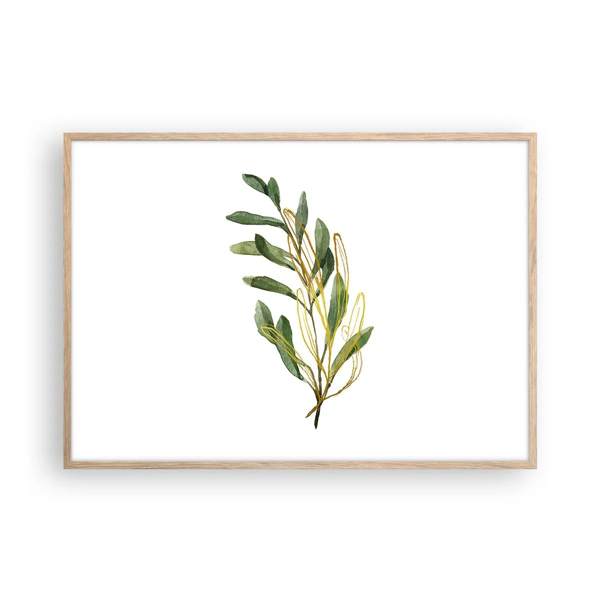 Poszter világos tölgy keretben - Minden, ami jó - 100x70 cm