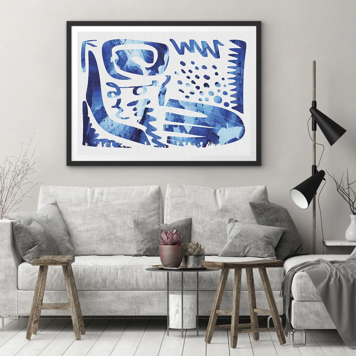 Poszter fehér keretben - Vissza a gyökerekhez - 70x50 cm