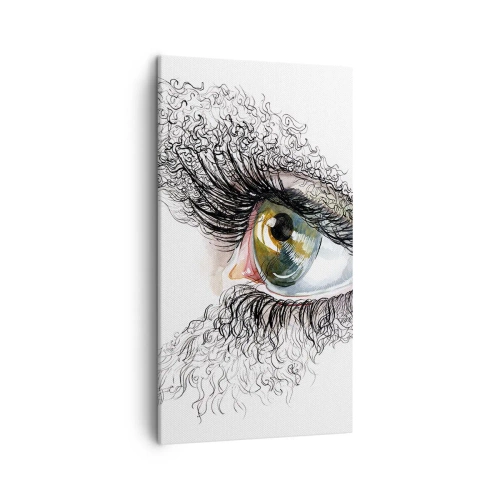 Vászonkép - Nézz egyenesen a lélekbe - 45x80 cm